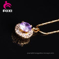 Fancy Design Clear Big Stone Round Shape Pendants Charms